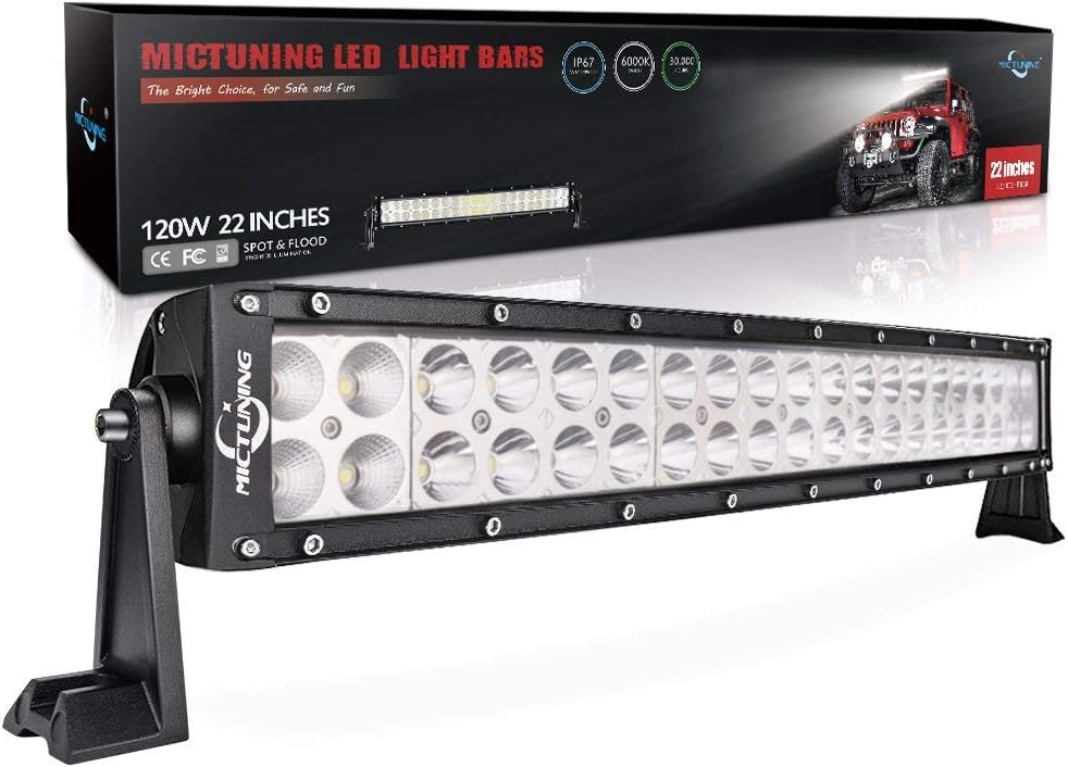 Curved LED Work Light Bar Combo Off Road Driving Fog Light （22 inch, 42 inch）