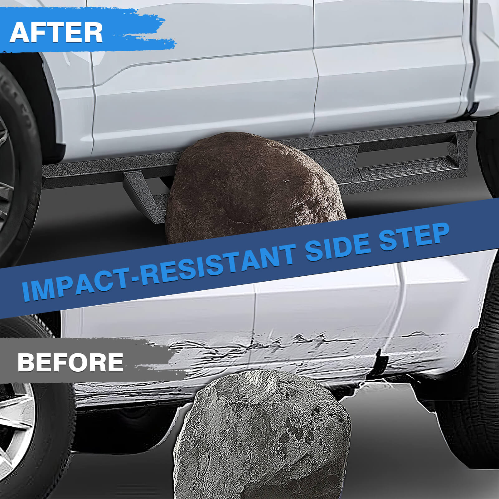 2021-2022 Ford Bronco 4 Door Side Running Boards, Heavy-Duty Side Steps (Only Ships to U.S. )