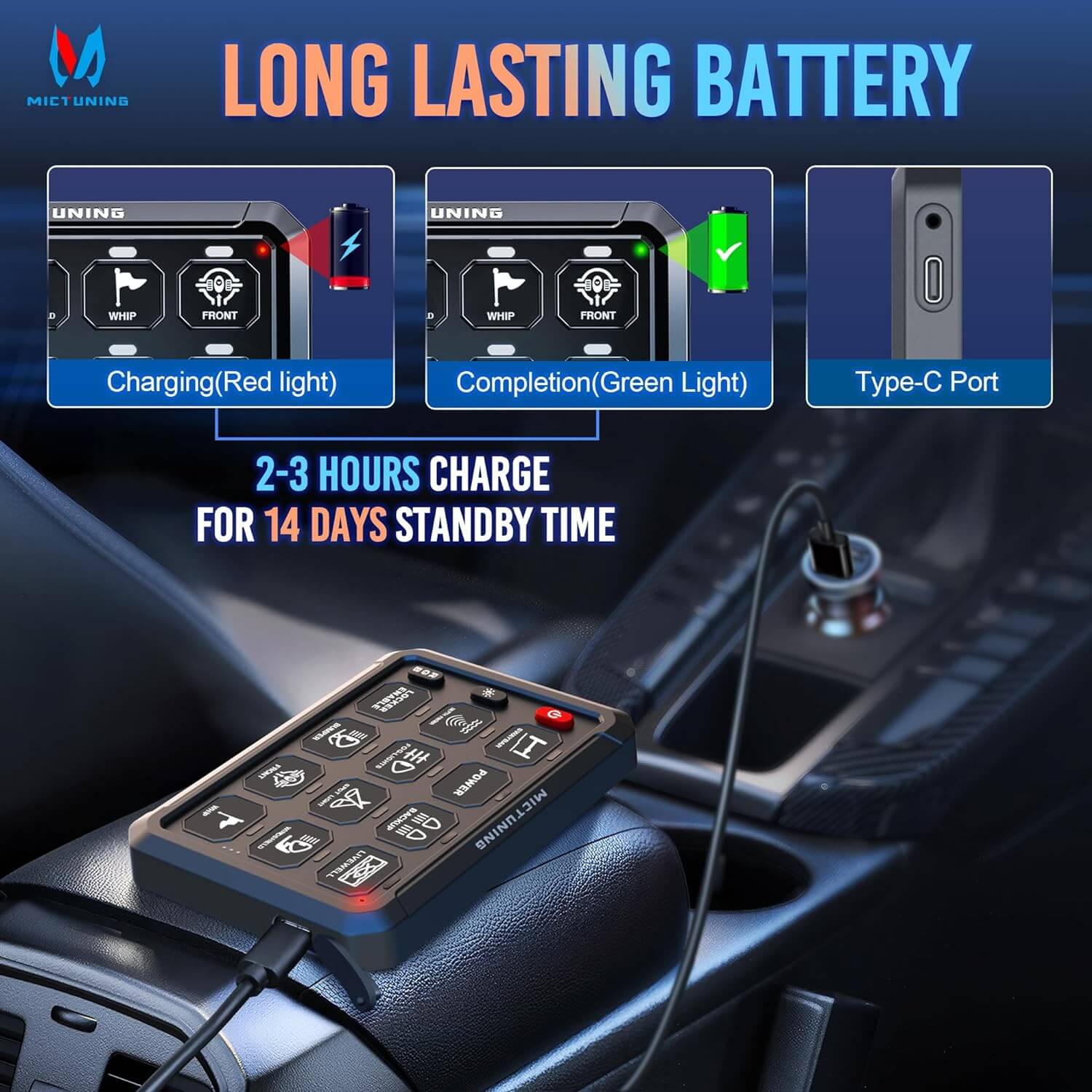 N8 RGBW/RGB+IC Car Underglow Light Kit Bundle with P1s-AC Wireless 8/12 Gang RGB Switch Panel