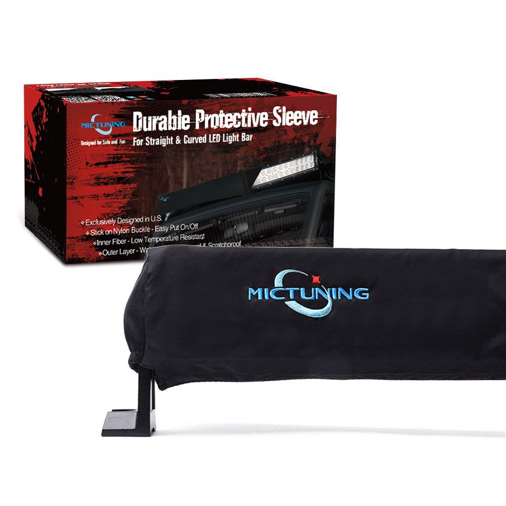 LED Light Bar Cover Straight Curved Weatherproof Protective Sleeve For 22"-52"