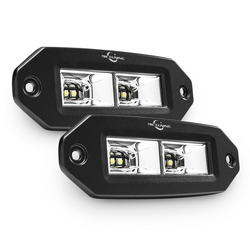 40W Flood  LED Work Light Bar, Off Road Backup Driving Lights Fog Lamp 6.7 Inch