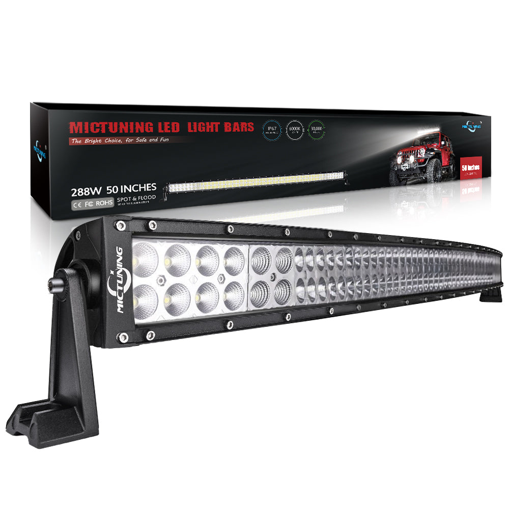 Curved LED Work Light Bar Combo Off Road Driving Fog Light （22 inch, 42 inch）