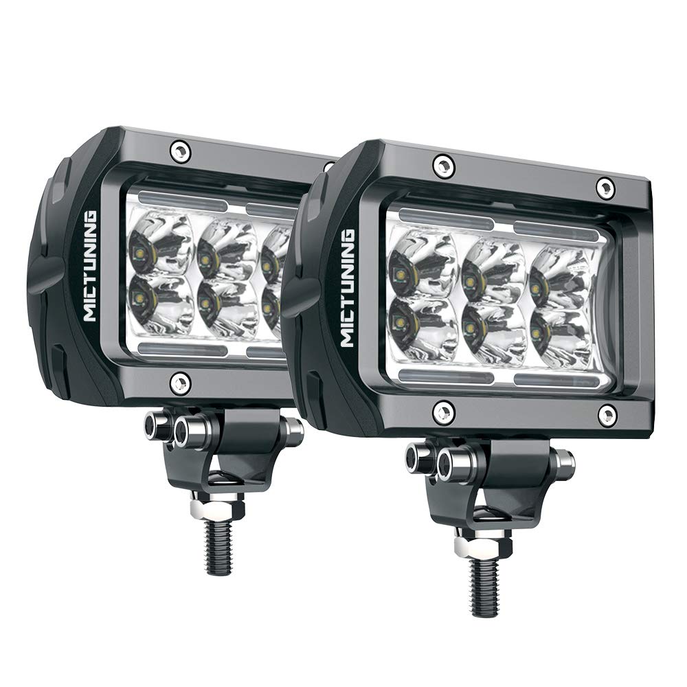 K1 LED Light Pods 2Pcs 4 Inch 18W Off Road Spot Flood LED Light Bar 1620lm