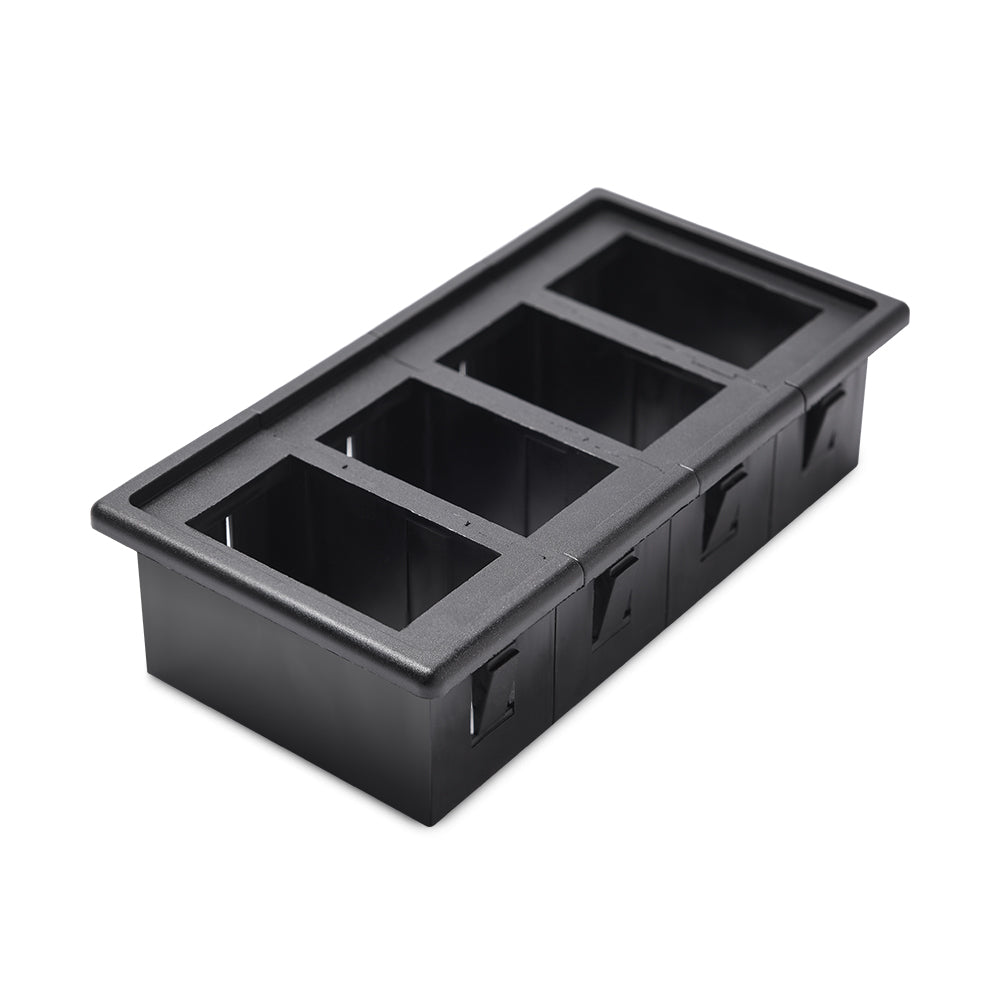 4P Gang Waterproof Laser Rocker Switch Panel Mounting Holder Hosing Case Box Car