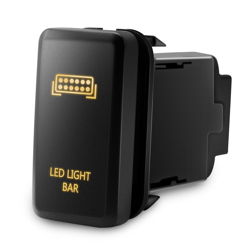 Backlit Symbol Push Button with Wiring Kit On-off Switch for Toyota 1.54 x 0.83-inches