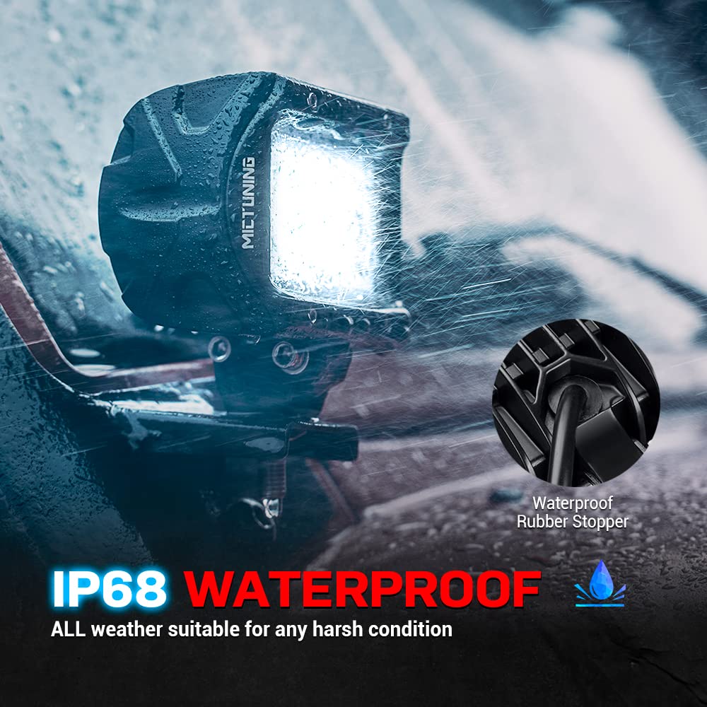 K1 LED Pods Quad Row Off Road Combo LED Light Bar 1920lm Driving Fog Lamps  2Pcs 4 Inch