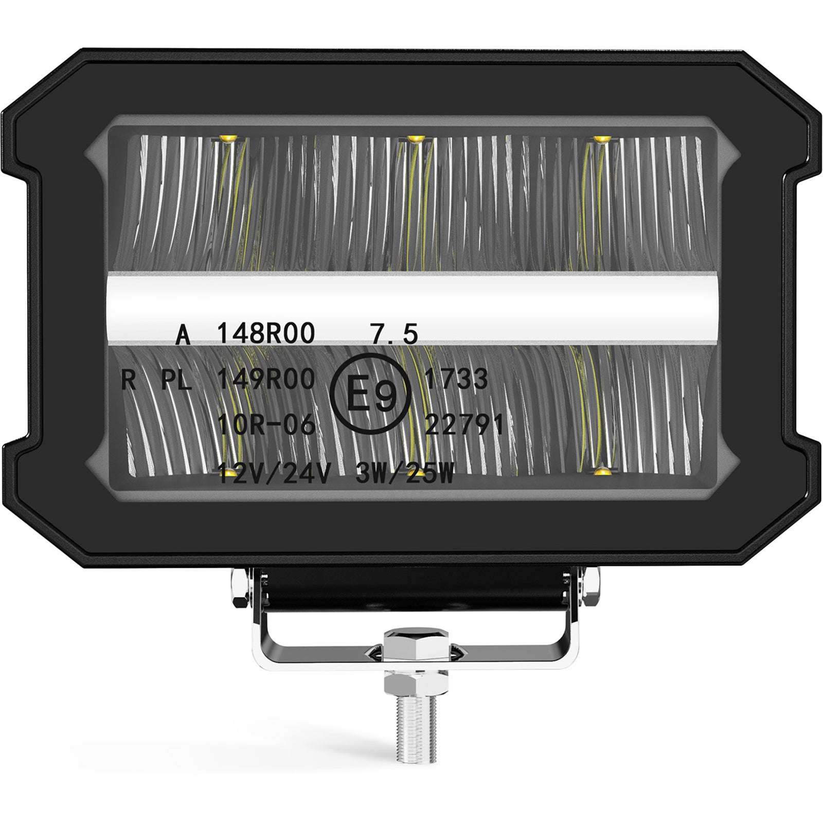 Bezel-Less LED Pods Light, 4.37 Inch 50W LED Driving Fog Light LED Work Light, IP67 Waterproof (2 PCS)