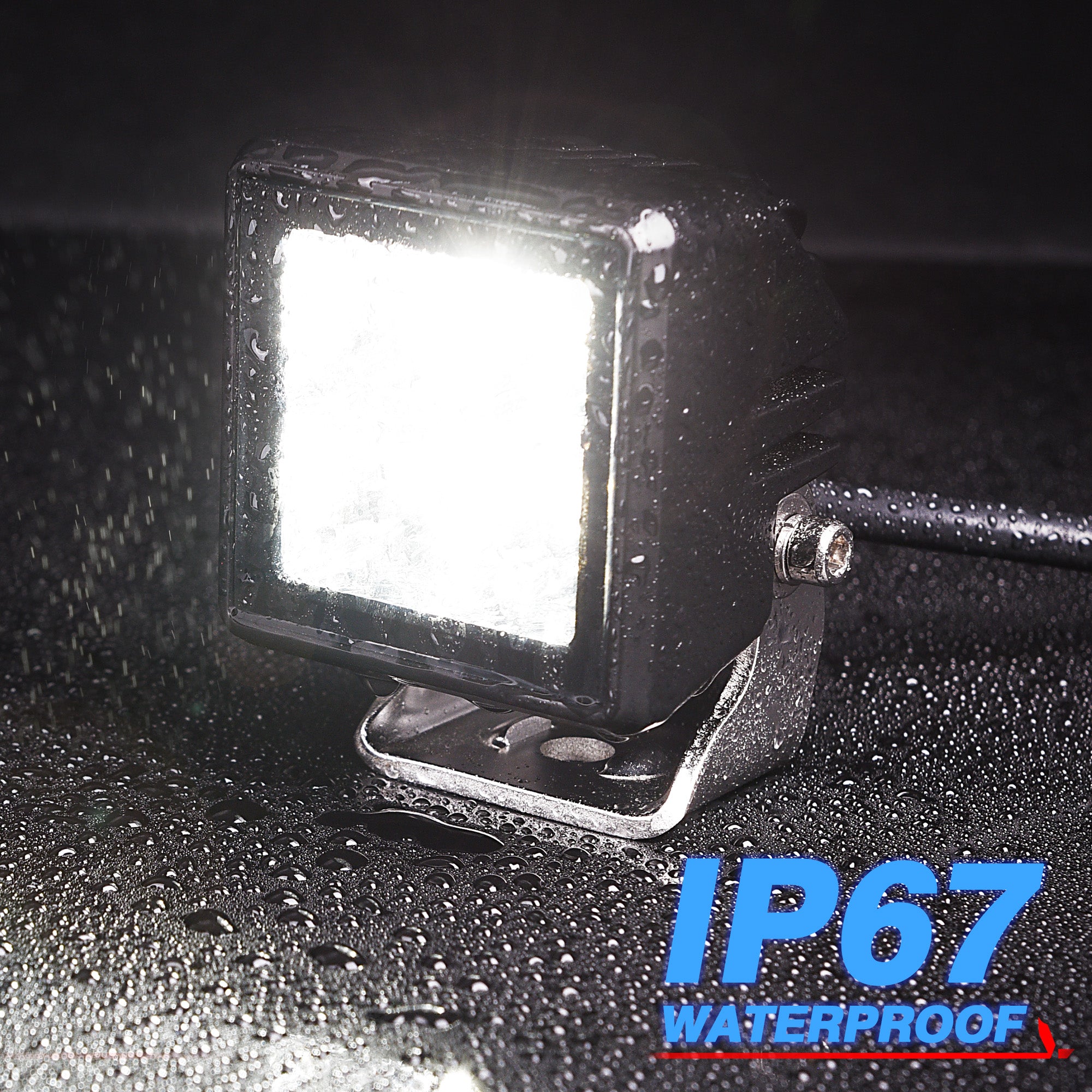 Bezel-Less LED Pods Light, 2.36 Inch 20W LED Driving Spot Light Fog Light, IP67 Waterproof (2 PCS)