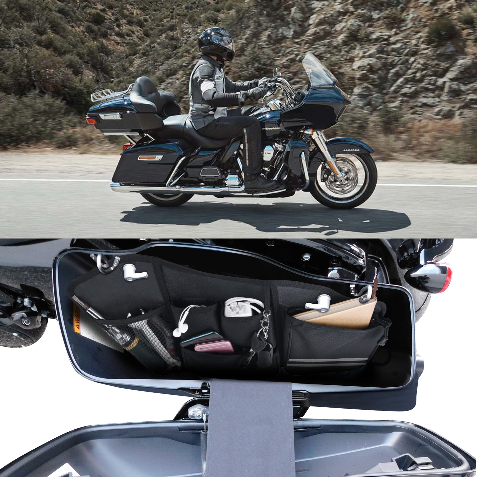 Saddle Bags Organizers Saddlebag Side Storage Bag-2 pack
