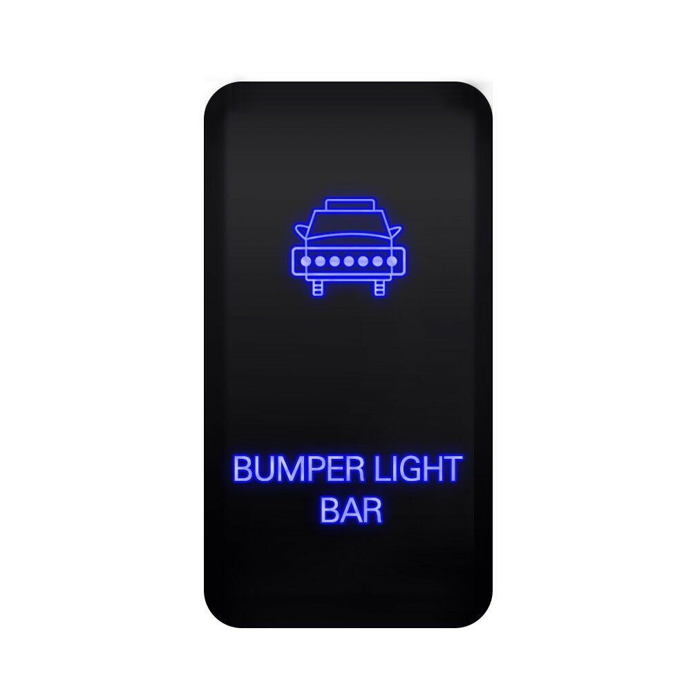 Backlit Symbol Push Button with Wiring Kit On-off Switch for Toyota 1.54 x 0.83-inches