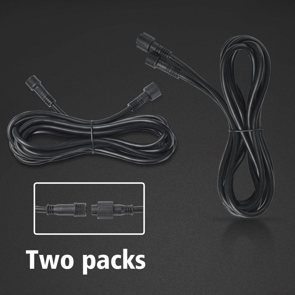 10FT Extension Wire Cable Cord for C1 C2 Q1 RGBW LED Rock Lights, V1 RGBW Wheel Ring Lights(2 Pack)