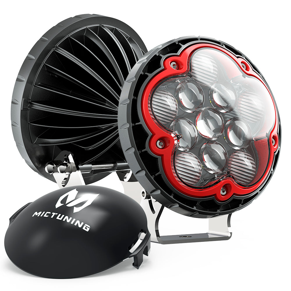 F1 2pcs 5.6"  LED work light 55w 4950LM combo led driving lamp for Jeep SUV ATV Truck Boat